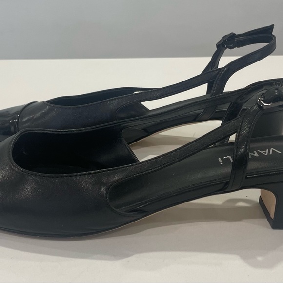 Vaneli Black Patent Slingback Heels - Picture 4 of 6